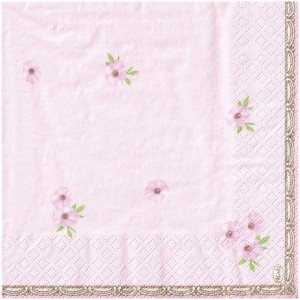 Serwetka 33x33cm - dziewczęce buciki, kwiatuszki - 2 szt. wzór 054 #2