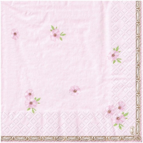 Serwetka 33x33cm - dziewczęce buciki, kwiatuszki - 2 szt. wzór 054 #2