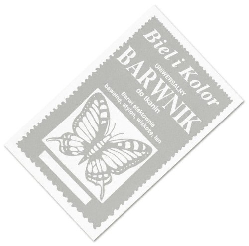 Barwnik do tkanin 10g Biel i Kolor 03 szary #1