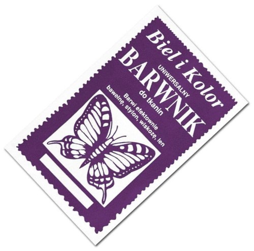Barwnik do tkanin 10g Biel i Kolor 11 fioletowy #1