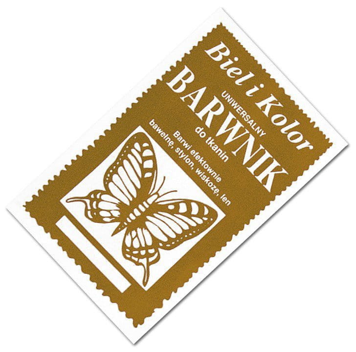 Barwnik do tkanin 10g Biel i Kolor 25 złoty #1