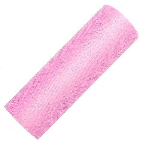 Tiul dekoracyjny na rolce - 15cm / 9m 081 róż #1