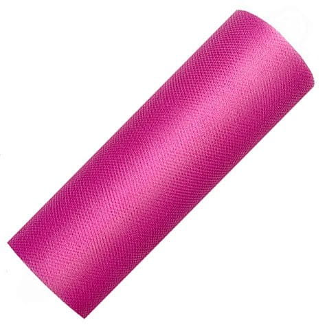 Tiul dekoracyjny na rolce - 15cm / 9m - 080 fuksja #1