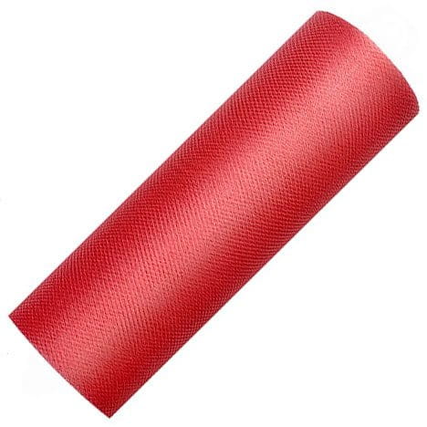 Tiul dekoracyjny na rolce - 15cm / 9m 007 czerwony #1