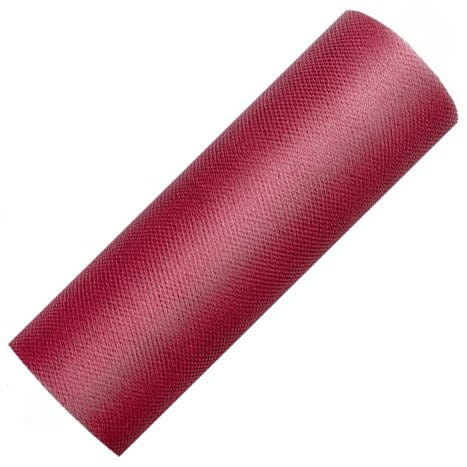Tiul dekoracyjny na rolce - 15cm / 9m 082 bordowy #1