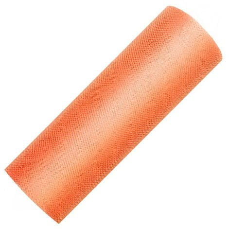 Tiul dekoracyjny na rolce - 15cm / 9m 005 pomarańczowy #1
