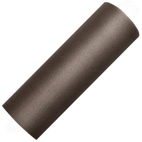 Tiul dekoracyjny na rolce - 15cm / 9m 032 brązowy #1