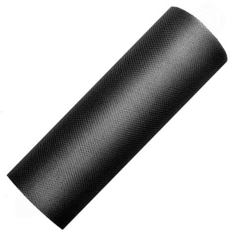 Tiul dekoracyjny na rolce - 15cm / 9m 010 czarny #1