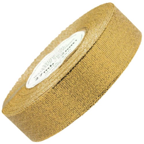 Wstążka brokatowa 25mm 32m - złota #1