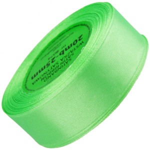 Wstążka satynowa 25mm 20m - 8074 zielona jasna #1