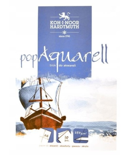 Blok akwarelowy Pop Aquarell Koh-I-Noor 250 g - A4, 10 arkuszy #1