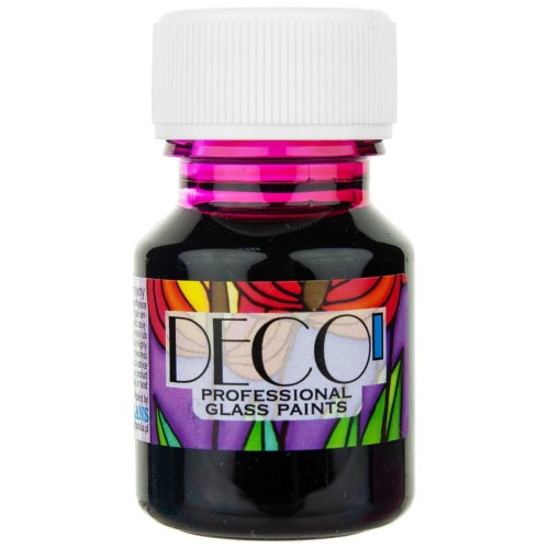 Farba do szkła witrażowa Deco 30ml - 130 magenta #1