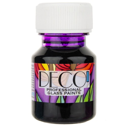 Farba do szkła witrażowa Deco 30ml - 129 fiolet #1