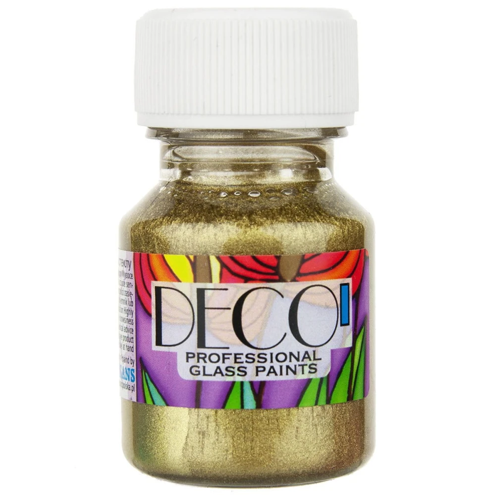 Farba do szkła witrażowa Deco 30ml - 180 złoto #1