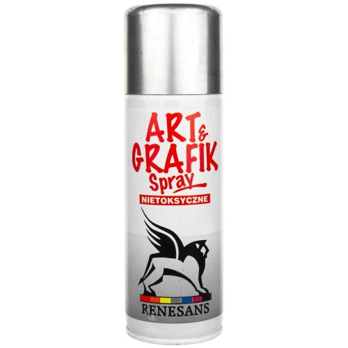 Farba metaliczna akrylowa w sprayu 200ml Renesans Art&Grafik, chromium look - srebro z efektem chromowania #1