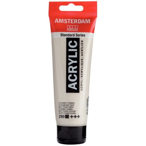 Farba akrylowa Talens Amsterdam 120ml - 290 titanium buff deep #1