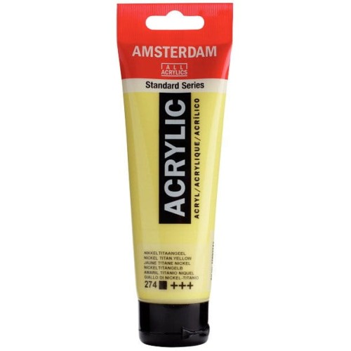 Farba akrylowa Talens Amsterdam 120ml - 274 nickel titanium yellow #1