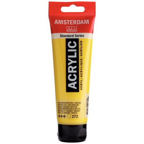 Farba akrylowa Talens Amsterdam 120ml - 272 transparent yellow medium #1