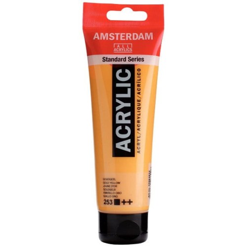 Farba akrylowa Talens Amsterdam 120ml - 253 gold yellow #1