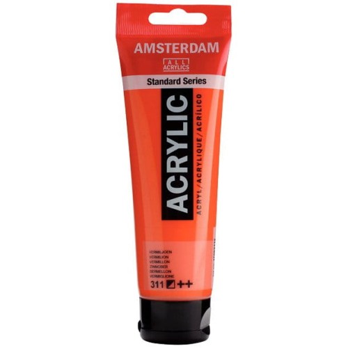 Farba akrylowa Talens Amsterdam 120ml - 311 vermilion #1