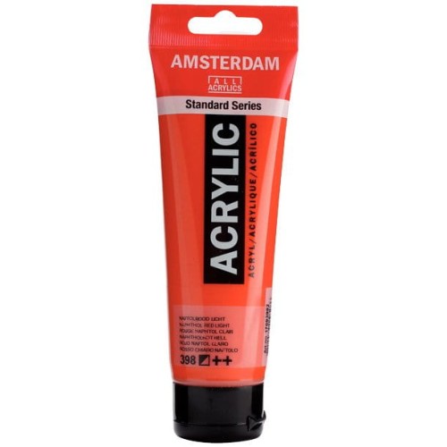 Farba akrylowa Talens Amsterdam 120ml - 398 naphthol red light #1