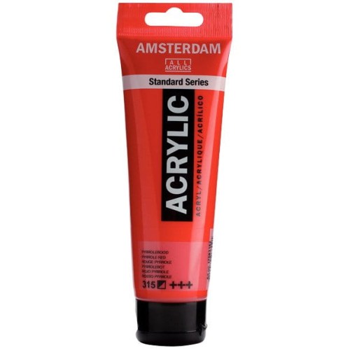 Farba akrylowa Talens Amsterdam 120ml - 315 pyrrole red #1