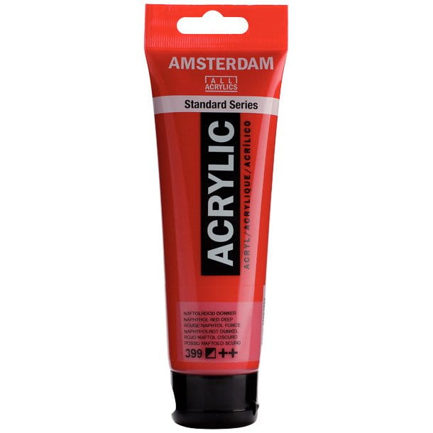 Farba akrylowa Talens Amsterdam 120ml - 399 naphthol red deep #1