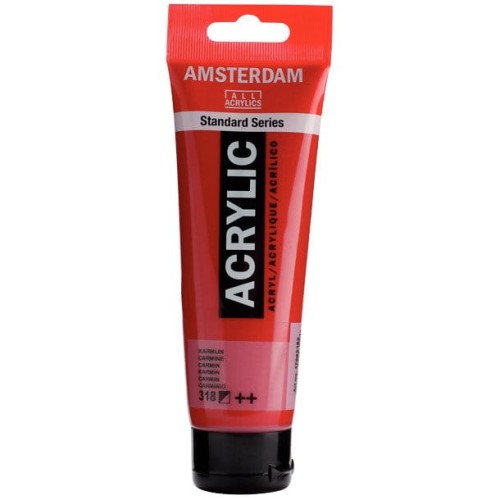 Farba akrylowa Talens Amsterdam 120ml - 318 carmine #1