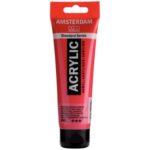 Farba akrylowa Talens Amsterdam 120ml - 348 permanent red purple #1
