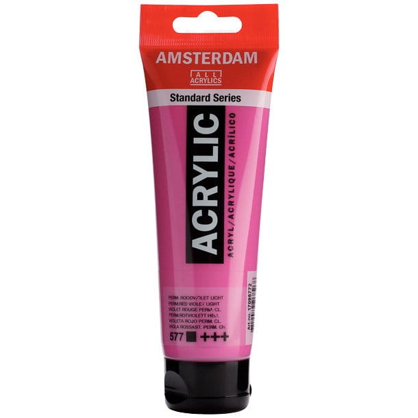 Farba akrylowa Talens Amsterdam 120ml - 577 permanent red violet light #1