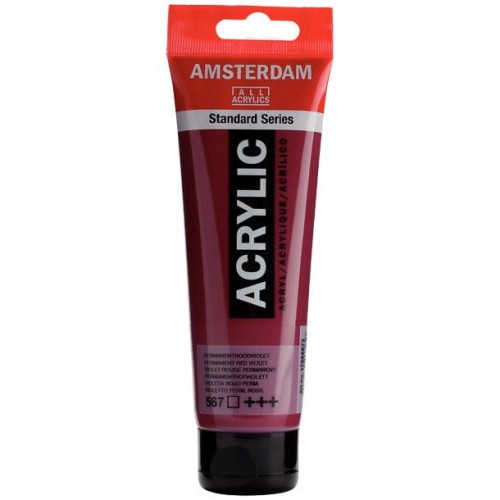 Farba akrylowa Talens Amsterdam 120ml - 567 permanent red violet #1