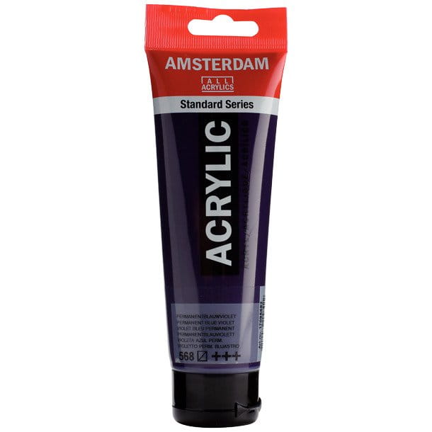 Farba akrylowa Talens Amsterdam 120ml - 568 permanent blue violet #1