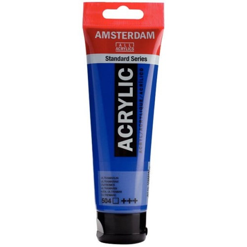 Farba akrylowa Talens Amsterdam 120ml - 504 ultramarine #1