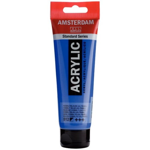 Farba akrylowa Talens Amsterdam 120ml - 512 cobalt blue ultramarine #1