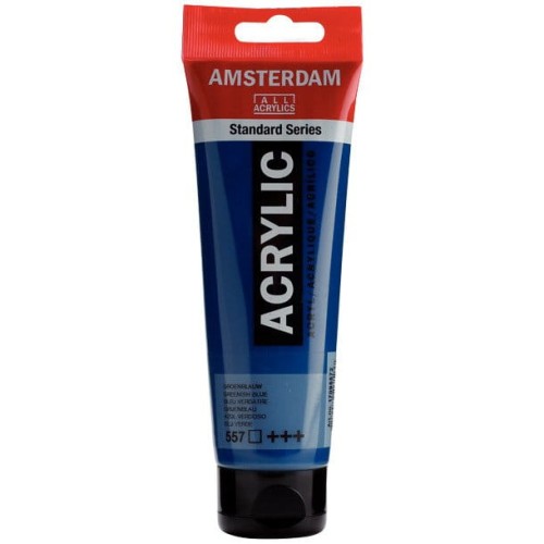 Farba akrylowa Talens Amsterdam 120ml - 557 greenish blue #1