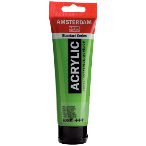 Farba akrylowa Talens Amsterdam 120ml - 605 brilliant green #1
