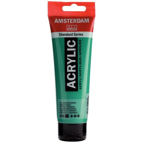 Farba akrylowa Talens Amsterdam 120ml - 615 emerald green #1