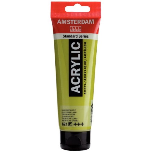 Farba akrylowa Talens Amsterdam 120ml - 621 olive green light #1