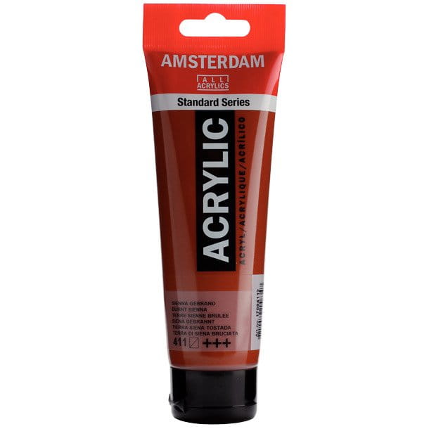 Farba akrylowa Talens Amsterdam 120ml - 411 burnt sienna #1