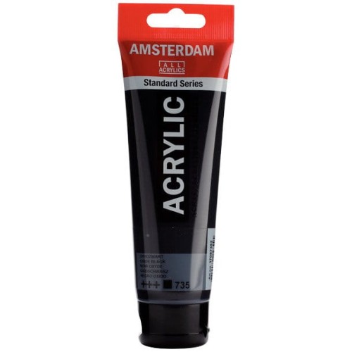 Farba akrylowa Talens Amsterdam 120ml - 735 oxide black #1