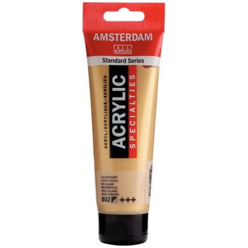 Farba akrylowa Talens Amsterdam 120ml - 802 light gold #1