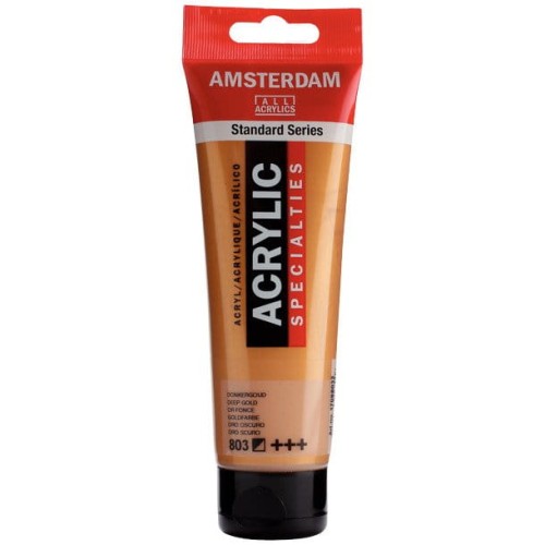 Farba akrylowa Talens Amsterdam 120ml - 803 deep gold #1
