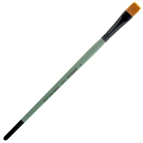 Pędzel nylonowy płaski Renesans - r. 8 #1