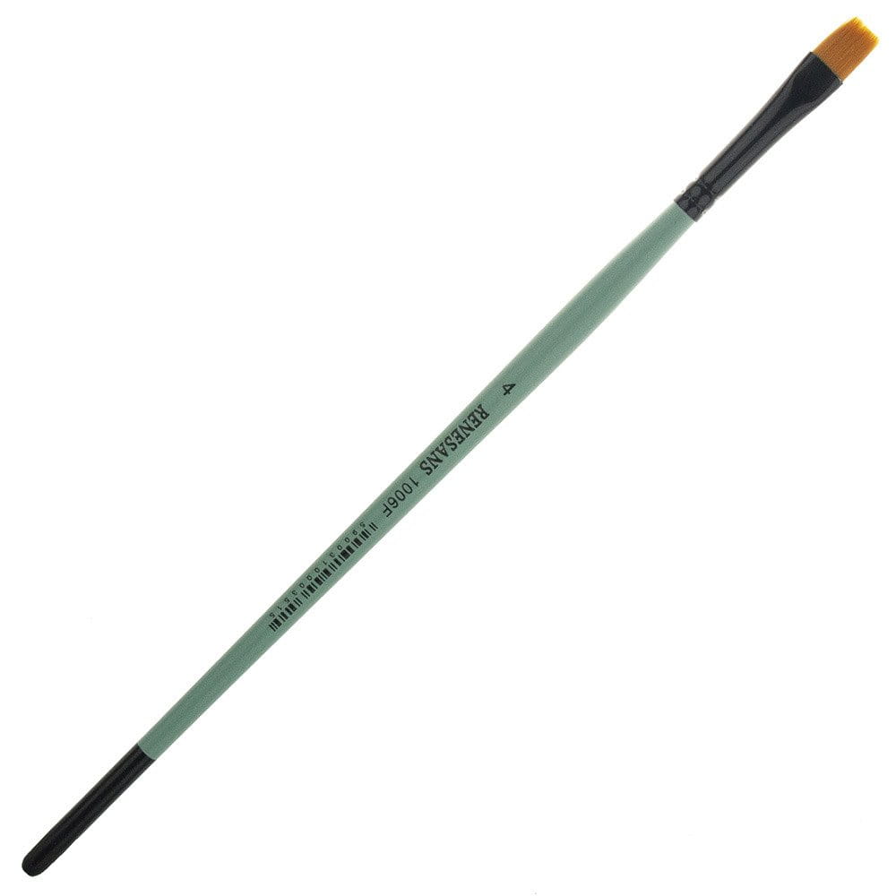 Pędzel nylonowy płaski Renesans - r. 4 #1