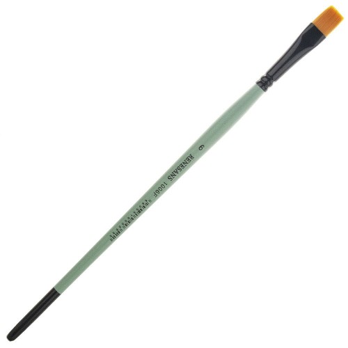 Pędzel nylonowy płaski Renesans - r. 6 #1