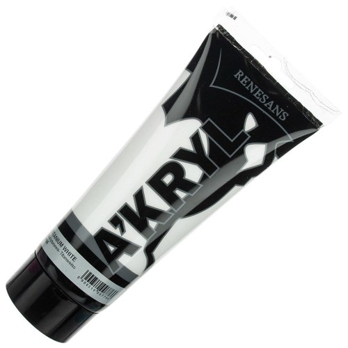 Farba akrylowa Renesans 200ml - 01 biel tytanowa #1
