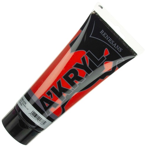 Farba akrylowa Renesans 200ml - 08 cynober (czerwona) #1