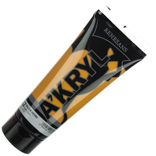 Farba akrylowa Renesans 200ml - 12 ochra żółta #1