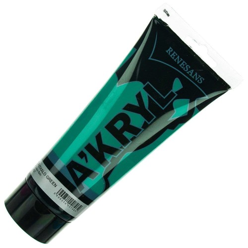 Farba akrylowa Renesans 200ml - 16 zieleń ftalo #1