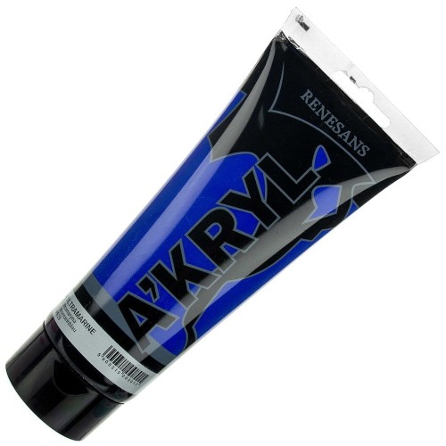 Farba akrylowa Renesans 200ml - 21 błękitna ultramaryna #1